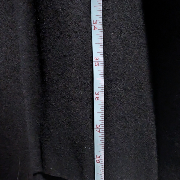 EUC Outer Edge Women's Double Breasted Wool Coat - Chocolate Brown, size S - Picture 12 of 13